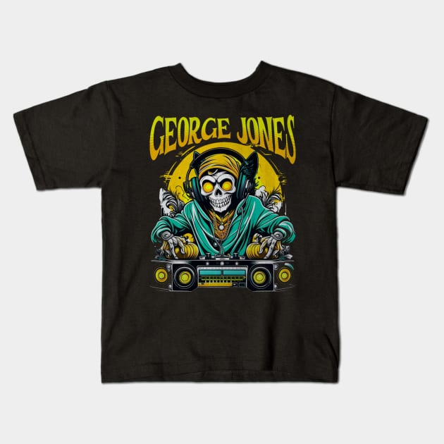George Jones Kids T-Shirt by darkskullxx